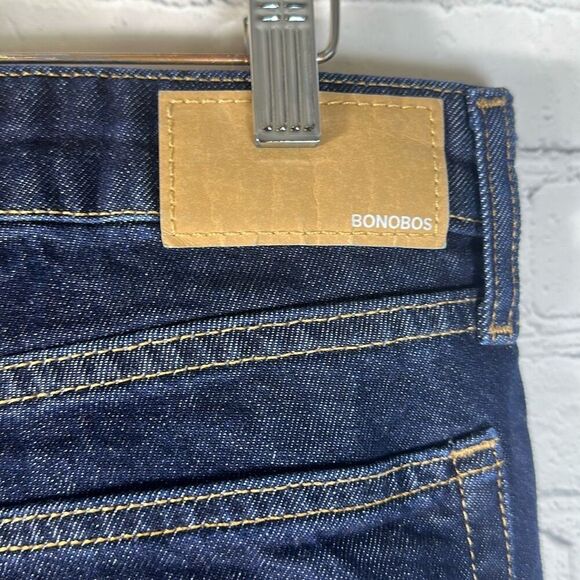 Bonobos Mens Slim Taper Jeans Dark Wash Pants W34 L36 - Picture 4 of 10